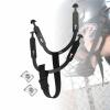 Hockey Helmet Chin Strap with Single Snap, Ice Hockey Headgear Replacement Parts (C)