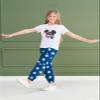 ARTMINE Girls' 2 Piece Clothing Sets Short Sleeve Crew Neck Heart Print T Shirt Drawstring Elastic Waist Camo Cargo Jogger Pants Outfits view 2