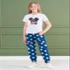 ARTMINE Girls' 2 Piece Clothing Sets Short Sleeve Crew Neck Heart Print T Shirt Drawstring Elastic Waist Camo Cargo Jogger Pants Outfits view 4