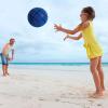 Grebest Silent Basketball, Quiet Indoor Basketball, Soundless Foam Ball for Dribbling Practice, High Rebound and Low Noise for Various Indoor Activities Blue 24cm view 2