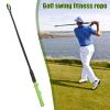 qorkhogr Golf Rope Swing Trainer,Golf Swing Training Aid,Improved Golfers Swing and Master Tempo Golf Swing Pracice Rope for Golf Warm-Up Exercise Arm Strength Training with Storage Bag Grass Green view 3