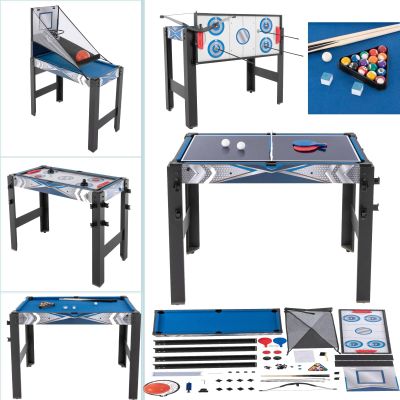 5-in-1 Multi Game Table Set-Billiards, Basketball, Hockey, Table Tennis and Safe Archery,Infinity Game Table with for Home, Game Room, Bar, Office, Dormitory