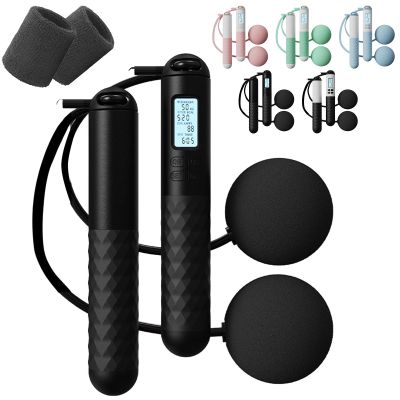 Jump Rope,Skipping Rope With Counter (Gravity Ball With/Without Rope),Gravity Ball Jump Rope,Digital Cordless Jump Rope with Counter,Jumping Rope for Adults (Black-B,35mm-Ball)