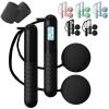 Jump Rope,Skipping Rope With Counter (Gravity Ball With/Without Rope),Gravity Ball Jump Rope,Digital Cordless Jump Rope with Counter,Jumping Rope for Adults (Black-B,35mm-Ball) view 1