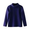 Youth Thermal Shirts Boy Undershirts Long Sleeve Turtleneck Fleece Baselayer Turtleneck Toddler Kids (Navy-1, 3-4 Years)