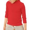 Youth Thermal Shirts Boy Undershirts Long Sleeve Turtleneck Fleece Baselayer Turtleneck Toddler Kids (Red-1, 3-4 Years) view 2