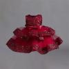 6M to 6T Baby Girls Ruffle Lace Backless Embroidered Pageant Wedding Birthday Gown Dresses (Red, 4-5 Years) view 4