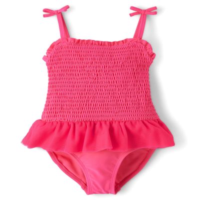 Gymboree,Girls,and Toddler One Piece Swimsuit,Pink Splash,8