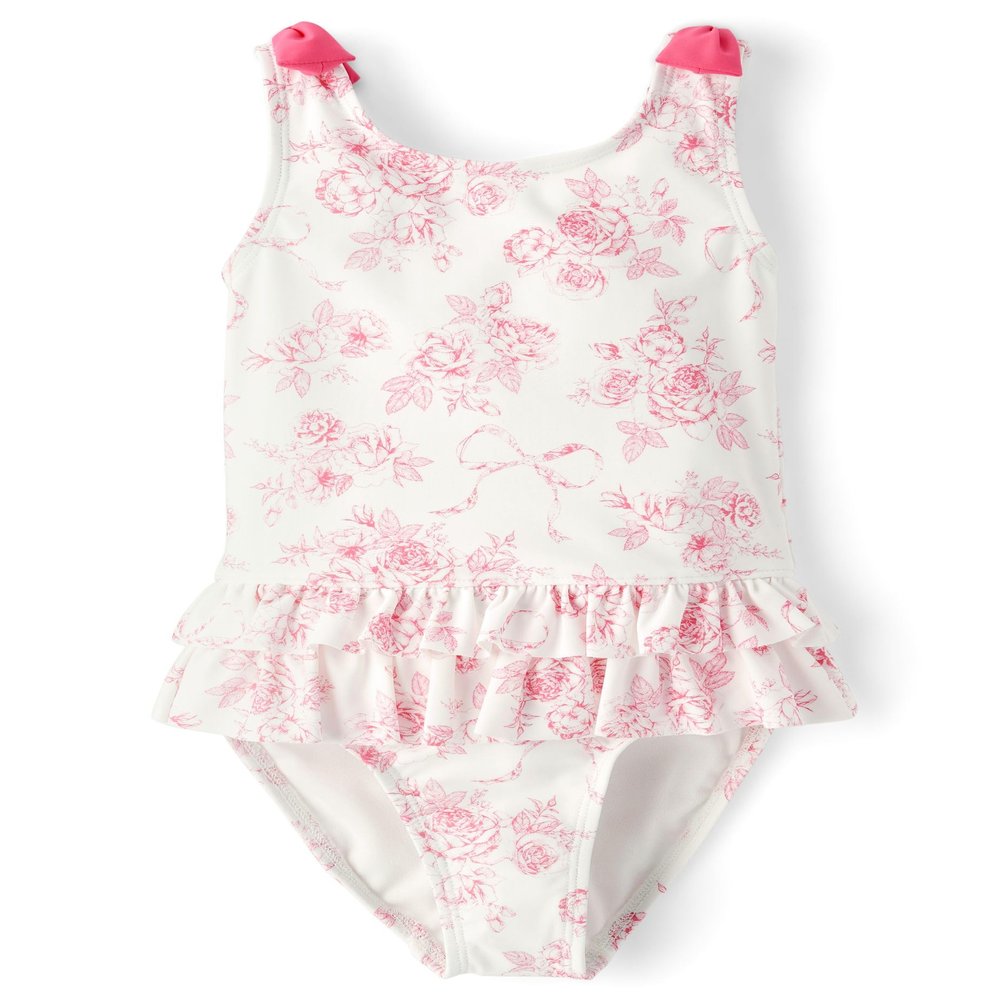 Gymboree,Girls,and Toddler One Piece Swimsuit,Pink Floral,12