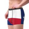 nanger Texas State Flag Print Men'S Underwear Boxer Briefs, Soft Comfortable Stretch Briefs For Everyday Use Black view 2