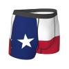 nanger Texas State Flag Print Men'S Underwear Boxer Briefs, Soft Comfortable Stretch Briefs For Everyday Use Black view 4