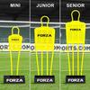 FORZA 2-in-1 Rebound Block & Mannequin Base | Soccer Training Tool for Free Kick Practice & Ball Control Drills | Optional Mannequins in Three Sizes (Block + Mini Mannequin, Pack of 1) view 3