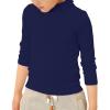Betadog Boys' & Girls' Long Sleeve Solid Turtleneck Cotton Tops (Navy, 2-3 Years) view 4