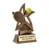 Same Day Awards Star Sport Tennis Trophy 6 Inch Custom Engraved Award for Tennis Tournament Champions League MVP Player Coach Recognition End of Season Gift view 2
