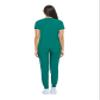ACTIVE UNIFORMS Women's Essential Scrub Set Cool Stretch Jogger Scrub Top and Pants Nursing Uniform Clearance Workwear (True Hunter Green, Small-Petite) view 3