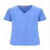 ACTIVE UNIFORMS Women's Essential Scrub Set Cool Stretch Jogger Scrub Top and Pants Nursing Uniform Clearance Workwear (Ceil Blue, 3X-Large-Petite) view 4