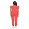 ACTIVE UNIFORMS Women's Essential Scrub Set Cool Stretch Jogger Scrub Top and Pants Nursing Uniform Clearance Workwear (Coral, XX-Large) view 3