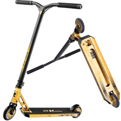 Root Industries - Type R GT Complete Pro Scooter - Aluminum Handlebars, 5" Deck, Lotus Wheels - Professional-Grade for Adults/Kids - Durable Scooter Deck, High-Performance Wheels (Gold Rush)
