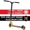 Root Industries - Type R GT Complete Pro Scooter - Aluminum Handlebars, 5" Deck, Lotus Wheels - Professional-Grade for Adults/Kids - Durable Scooter Deck, High-Performance Wheels (Gold Rush) view 4