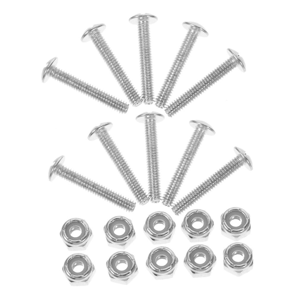 Gogogmee 10pcs Foosball Table Fixing Fastener Metal Screws Nuts for Secure Player Installation Essential Foosball Table Accessories for Smooth Gameplay