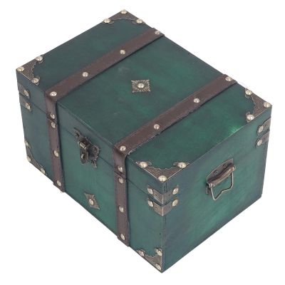 CCYLEZ Antique Organizer Box, Wooden Storage Box, Safe Polished Interior, Large Capacity for Earrings (XL Box with Three Digit Combination Lock)