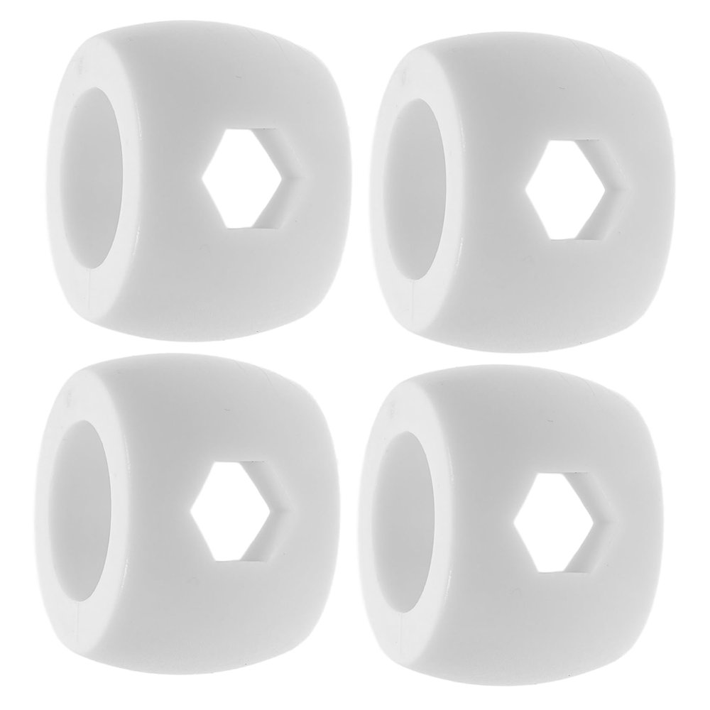 FELTECHELECTR 4pcs Foosball Table Stop Ring Accessories White Tabletop Soccer Locator Rod Stop Ring for Accurate Ball Placement Material Easy Installation and Replacement