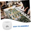 FELTECHELECTR 4pcs Foosball Table Stop Ring Accessories White Tabletop Soccer Locator Rod Stop Ring for Accurate Ball Placement Material Easy Installation and Replacement view 3