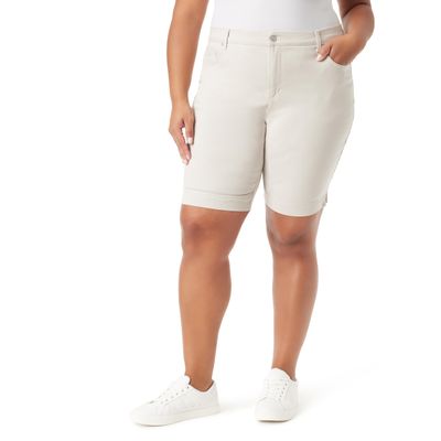 Gloria Vanderbilt Women's Amanda Bermuda High Rise Short Plus