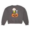 Rsq x Peanuts Together Mens Oversized Crewneck Sweatshirt, Dark Grey, Medium view 1