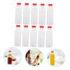 VILLFUL 10 Pack 500ml Beverage Bottle with Scale, PET Plastic view 4