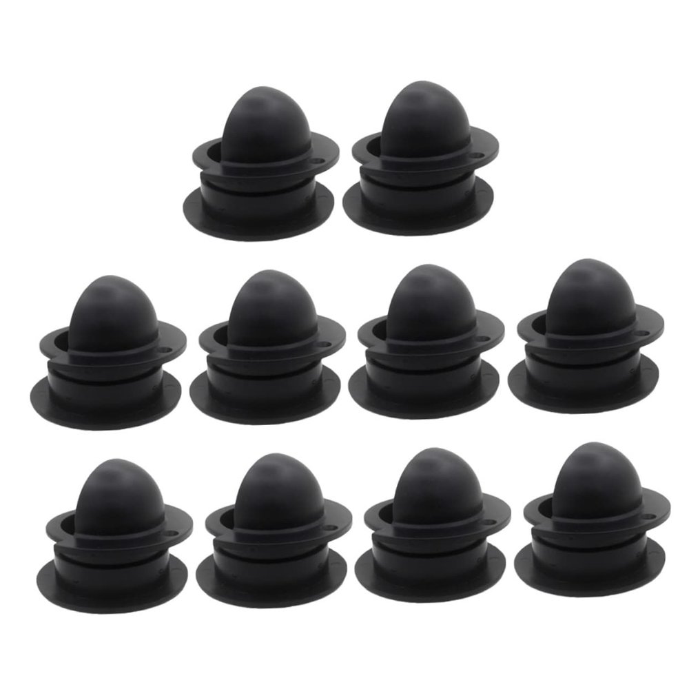 WOONEKY 10pcs Foosball Entry Dish Black Plastic Replacement Cups for Table Football Machines Fits Standard Foosball Tables for Accurate Ball Launching
