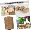 Anneome 1roll Natural Jute Twine Heavy Duty Craft Twine for DIY Projects Scrapbooks Weddings Decorations for Binding Crafting view 3