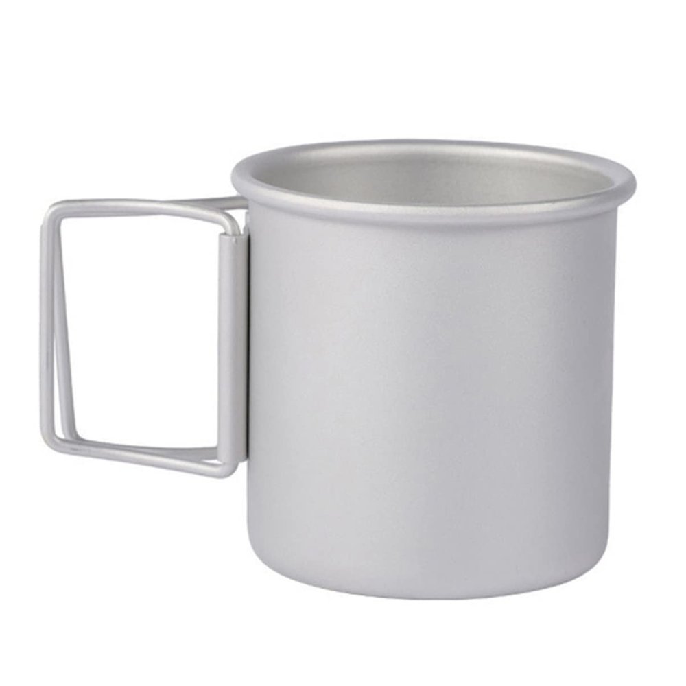 SKISUNO Portable Aluminium Alloy Water Mug Foldable Camping Cup for Easy Storage and Cleaning Lightweight Outdoor Travel Drinkware for Hiking and Adventure