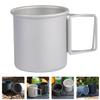SKISUNO Portable Aluminium Alloy Water Mug Foldable Camping Cup for Easy Storage and Cleaning Lightweight Outdoor Travel Drinkware for Hiking and Adventure view 2