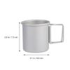 SKISUNO Portable Aluminium Alloy Water Mug Foldable Camping Cup for Easy Storage and Cleaning Lightweight Outdoor Travel Drinkware for Hiking and Adventure view 4