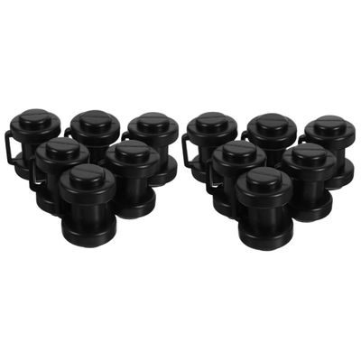 Happyyami 12pcs Trampoline Pole Accessory Trampoline Tube Cover Boys and Girls Screw Supplies