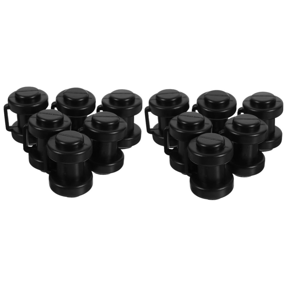 Happyyami 12pcs Trampoline Pole Accessory Trampoline Tube Cover Boys and Girls Screw Supplies