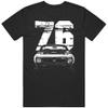1976 Trans Am Front View with Year T Shirt 3XL Black view 1