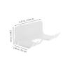 OFFSCH 2pcs Adhesive Badminton Racket Holder Wall Mount for Tennis Rackets Display Rack Sturdy Space-Saving view 2