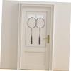 OFFSCH 2pcs Adhesive Badminton Racket Holder Wall Mount for Tennis Rackets Display Rack Sturdy Space-Saving view 4
