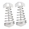Parliky 2pcs Stainless Steel Wind Rope Buckle Fish Bone Tent Stakes Pegs Heavy Duty Anchors for Outdoor Camping Tents view 1
