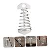 Parliky 2pcs Stainless Steel Wind Rope Buckle Fish Bone Tent Stakes Pegs Heavy Duty Anchors for Outdoor Camping Tents view 2
