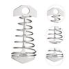 Parliky 2pcs Stainless Steel Wind Rope Buckle Fish Bone Tent Stakes Pegs Heavy Duty Anchors for Outdoor Camping Tents view 3