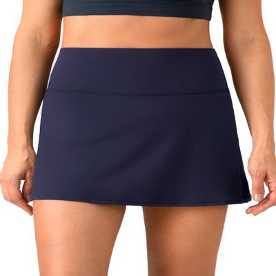 Colorfulkoala Dreamlux Skirts for Women High Rise Athletic Golf Tennis Skorts Built-in Shorts with Pockets(M, Eclipse)