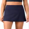 Colorfulkoala Dreamlux Skirts for Women High Rise Athletic Golf Tennis Skorts Built-in Shorts with Pockets(M, Eclipse)