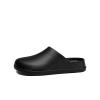 Men's and Women's Slip-On Clogs, Waterproof Non-Slip House Mules, Lightweight Oil & Water Resistant Safety Shoes for Kitchen, Restaurant, Garden, Hospital, Beach, Pool Black view 3