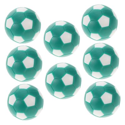 OSOLADY 12pcs Foosball Table Replacement Parts Durable Soccer Accessories for Tabletop Games Precision-Made Deep Green and White Balls for Interactive Play Gatherings and Parties
