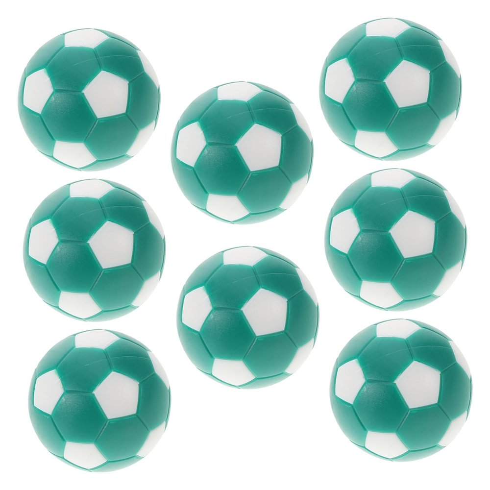 OSOLADY 12pcs Foosball Table Replacement Parts Durable Soccer Accessories for Tabletop Games Precision-Made Deep Green and White Balls for Interactive Play Gatherings and Parties