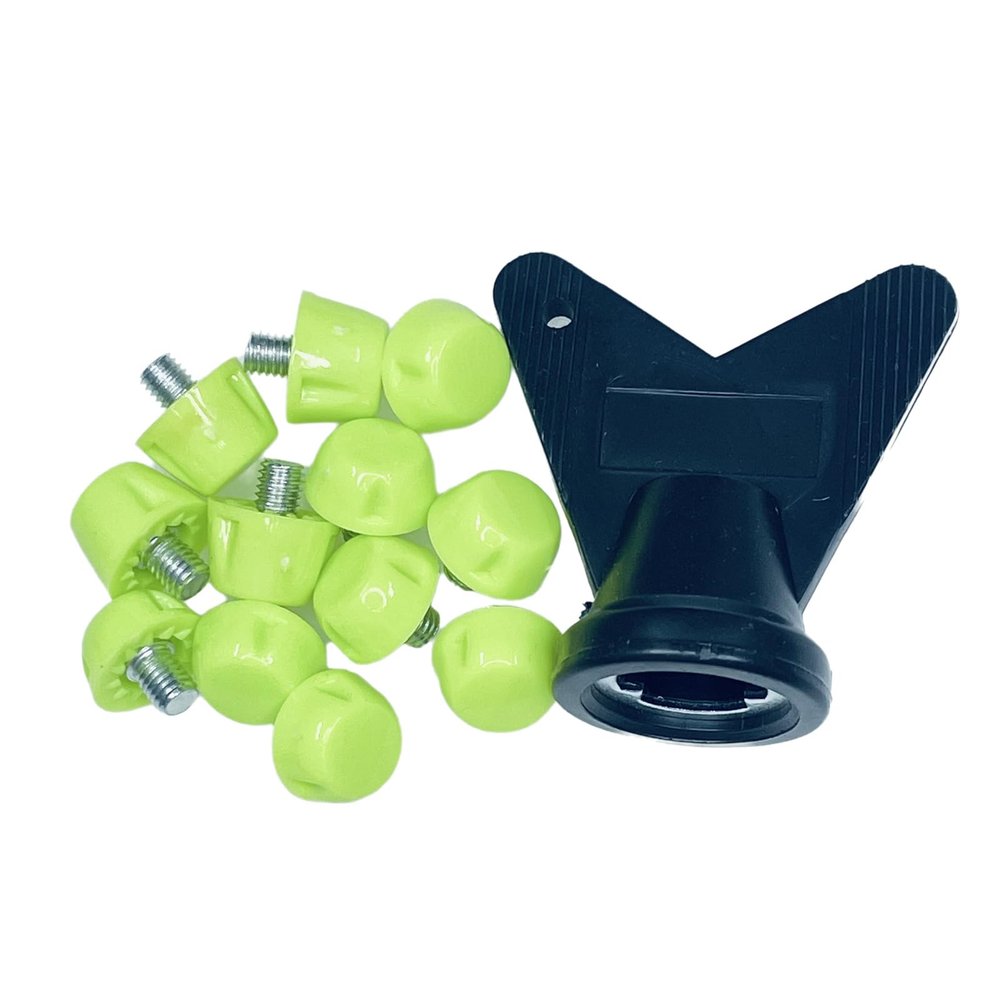 CAZSTYK 12Pcs Professional Football Shoe Studs for 5MM Threaded Football Soccer Shoes 10mm/7mm Football Shoe Replacement Spikes