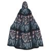 YKJJFVZ I Love You Words With Hearts Print Rogue Cosplay Adult Halloween Witch Hooded Cloak Cape Unisex Costume For Horror Parties Masquerade view 1